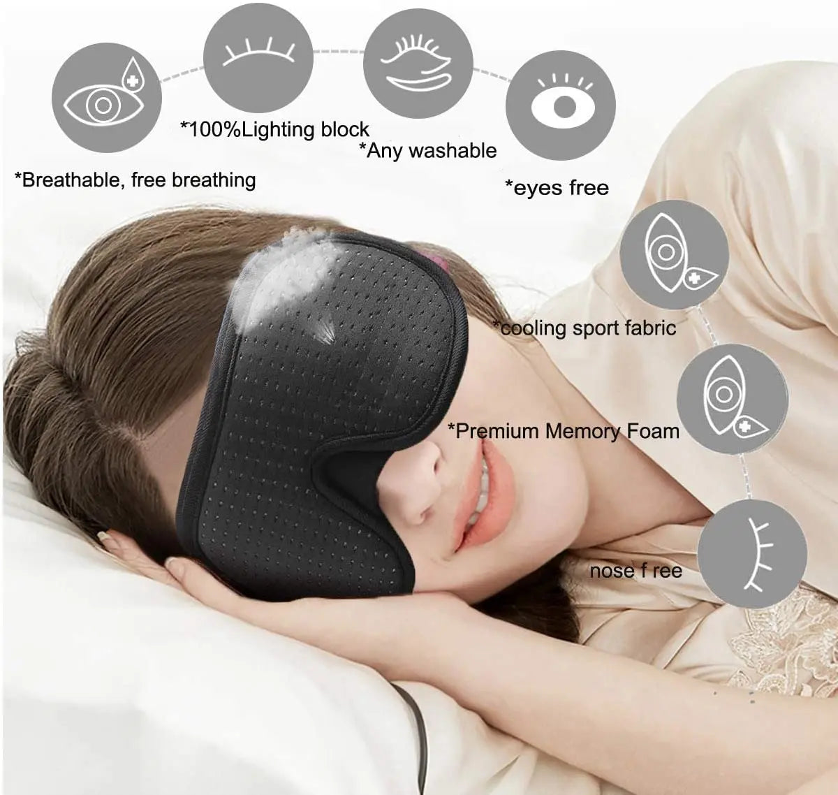 3D Mask for Sleep ,Eye Mask