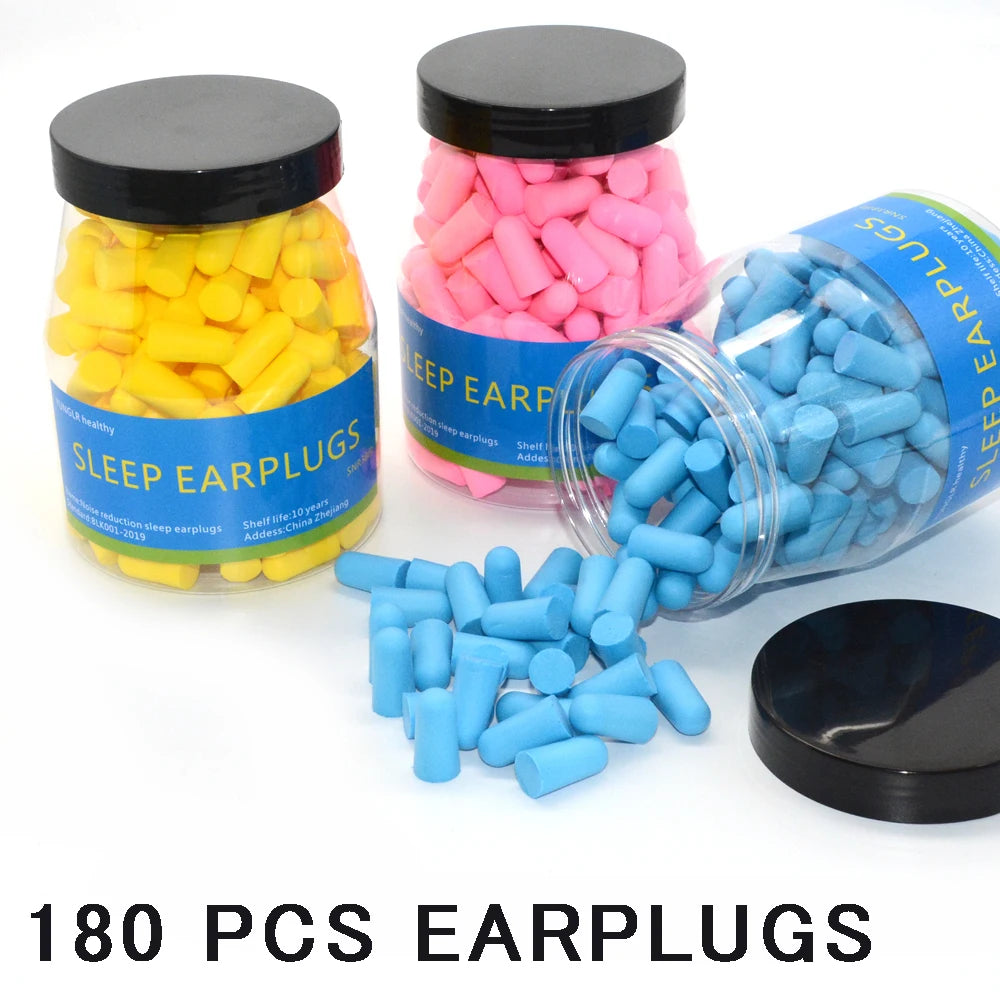 Ultra Soft Foam Earplugs, 120/180 Pcs