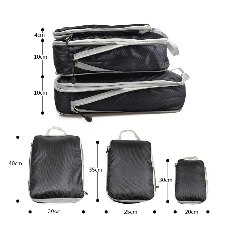 Storage Bag Compressible Packing Cubes Travel